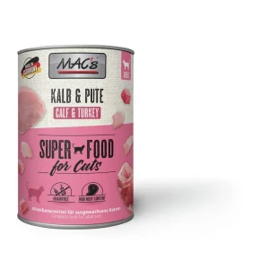 Sparpaket 6 x 400 g Mac's Kalb & Pute Adult Katzen Nassfutter Direkt Vom Hersteller